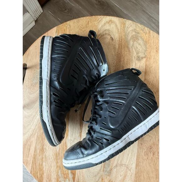 Dunk Sky Hi 2.0 Joli Black, Leather, Women’s size 7.5 Wedge, laser cut out, rare - Picture 3 of 10